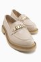 Maribel Beige Women's Loafer Casual Shoes with Accessory Detail - 5