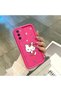 Oppo A54S Compatible Pink Red Silicone Cherry Kitty Pattern Case Shockproof Camera Protection - 4