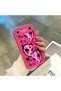 Tecno Spark Slim Compatible Pink Red Silicone Heart Mask Pattern Case Shockproof Camera Protection - 4