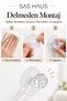 2 Pieces of Crystal Knob Adhesive Cabinet Drawer Handle – Installation Without Drilling, Transparent Cover - 7