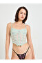 Mint Green Lace Corset Top - 2