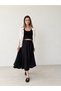 Hazel Layered Asymmetrical Midi Skirt Women Black - 6