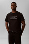 Men's Brand Logo T-Shirt, Suitable for Daily Use, Black