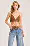 Wicker Knitted Pearlized Metal Plate Belt - 2