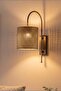 Ratta Wicker Textured Rustic Modern Beige Sconce