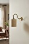 Novella Beige Fabric Textured Single Antique S Body Retro Sconce - 6
