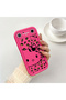 Tecno Pova Slim Compatible Pink Red Silicone Leopard Pattern Kitty Case Shockproof Camera Protection - 2