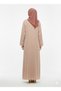 Rizqé Rose Gold Gilded Modest Polka Dot Pink Abaya - 3
