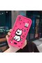 Realme C20/C20A Compatible Pink Red Silicone Dotted Dog Pattern Case Shockproof Camera Protection - 3