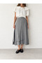 Hazel Layered Asymmetrical Midi Skirt Women's Gray - 7