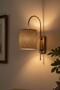 Ratta Wicker Textured Rustic Modern Beige Sconce - 2