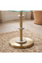 Modern Chic Design Tempered Glass Round End Table - Gold - 4