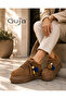 26K322 Suede Shoes with Plush Lining
