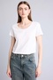 100% Cotton Regular Fit Crew Neck Basic Plain Short Sleeve T-Shirt K1508Az26Sm - 2