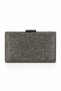 Black Stone Detailed Chain Strap Women's Evening Dress Clutch Portfolio Bag Wedding Invitation and Evening Bag - 2