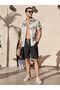 Comdecevis Men's Cotton Linen Casual Shorts - 6