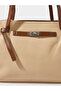 Khaki Tote Bag with Contrast Straps - 4