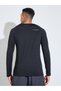 Black Solid Muscle Fit Long Sleeve Running T-Shirt - 5