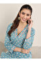 Blue Printed Cotton Straight Kurta - 2