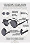 Round Black Sunglasses - 4