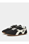 Black Lace-Up Retro Sneakers with Pom-Pom Charm - 2
