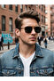 Gold Square Frame Sunglasses - 2