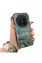 Vivo X300 Pro Compatible Retro Oil Painting Apricot Blossom Pattern Case, Full Lens Protection