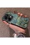 Poco M6 Pro 4g Compatible Retro Oil Painting Apricot Blossom Pattern Case, Full Lens Protection - 2
