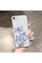 iPhone 7/8/Se 2020 2022 Compatible Transparent Silicone Case Blue Irises Flower Pattern Camera Protected Anti-Knock Phone Case - 2