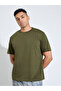 Olive Solid Short Sleeves T-Shirt and Checked Straight Leg Pants Pyjama Set - 2