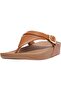 Lulu Adjustable Leather Toe Post womens Wedge Sandal