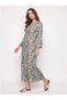 Green Tropical Floral Maxi Nightdress - 2