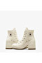 Chuck 70 De Luxe Heel Women's Cream Platform Boots - 8