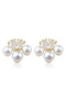 Faux Pearl Stud Earrings - 3