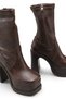 Siri Pia Women's High Heeled Boots 00122060 Brown - 5