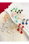 Rose Quartz Flower Drop Earrings - 3
