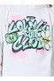 Girls Off White Printed Oversized Hoodie and Solid Lilac leggings Set - 4