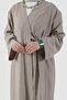 Line Textured Tensel Abaya Stone - 5