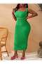 Rochie maxi, verde - 3XL - 3