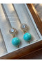 Faux Pearl Dangle Earrings