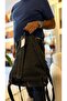 Tuvita Collection Handmade Real Leather Men's Backpack Multi-Pocket-Black - 8