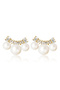 Faux Pearl Stud Earrings - 4