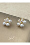Faux Pearl Stud Earrings