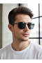 Grey Square Frame Sunglasses