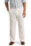Men's Flat Front Linen Blend Dress Pant