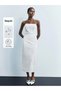 Rochie maxi, albă - XL - 3