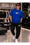 New Season Trend Unisex T-Shirt and Sweatpants Set with Arrow Print - 2