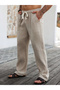 Men Beige Comfort Cotton Pants