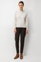 Women's Staple Detailed Stitched Knitwear Sweater 10349 Ecru - 4