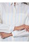 Multi-Color Striped Long Sleeves Oversized Shirt - 4